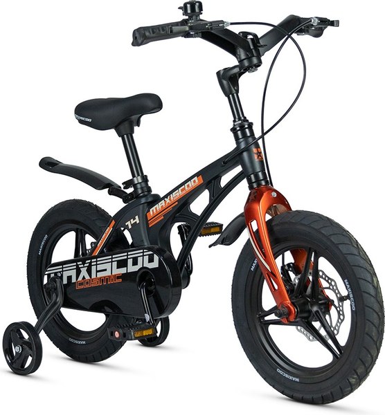 Детский велосипед Maxiscoo Cosmic Deluxe Plus 14 2025 / MSC-C1445D (мерцающий графит)