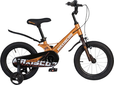 Детский велосипед Maxiscoo Space Стандарт Плюс 14 2025 / MSC-S1444 (оранжевый топаз) -