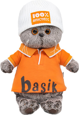 Мягкая игрушка Budi Basa Басик в поло и шапке / Ks25-286 -