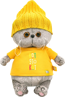 Мягкая игрушка Budi Basa Басик Baby в футболке Вот это кот / BB-153