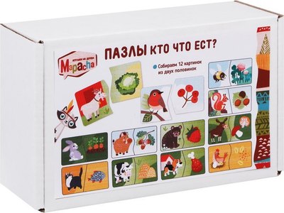 

Развивающая игра, Кто что ест / 962218