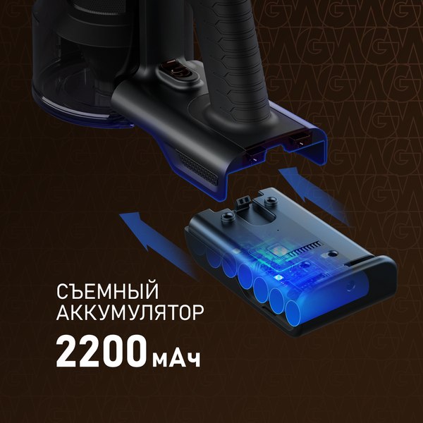 Вертикальный пылесос Weissgauff V15 BLDC 250 Nero Turbo