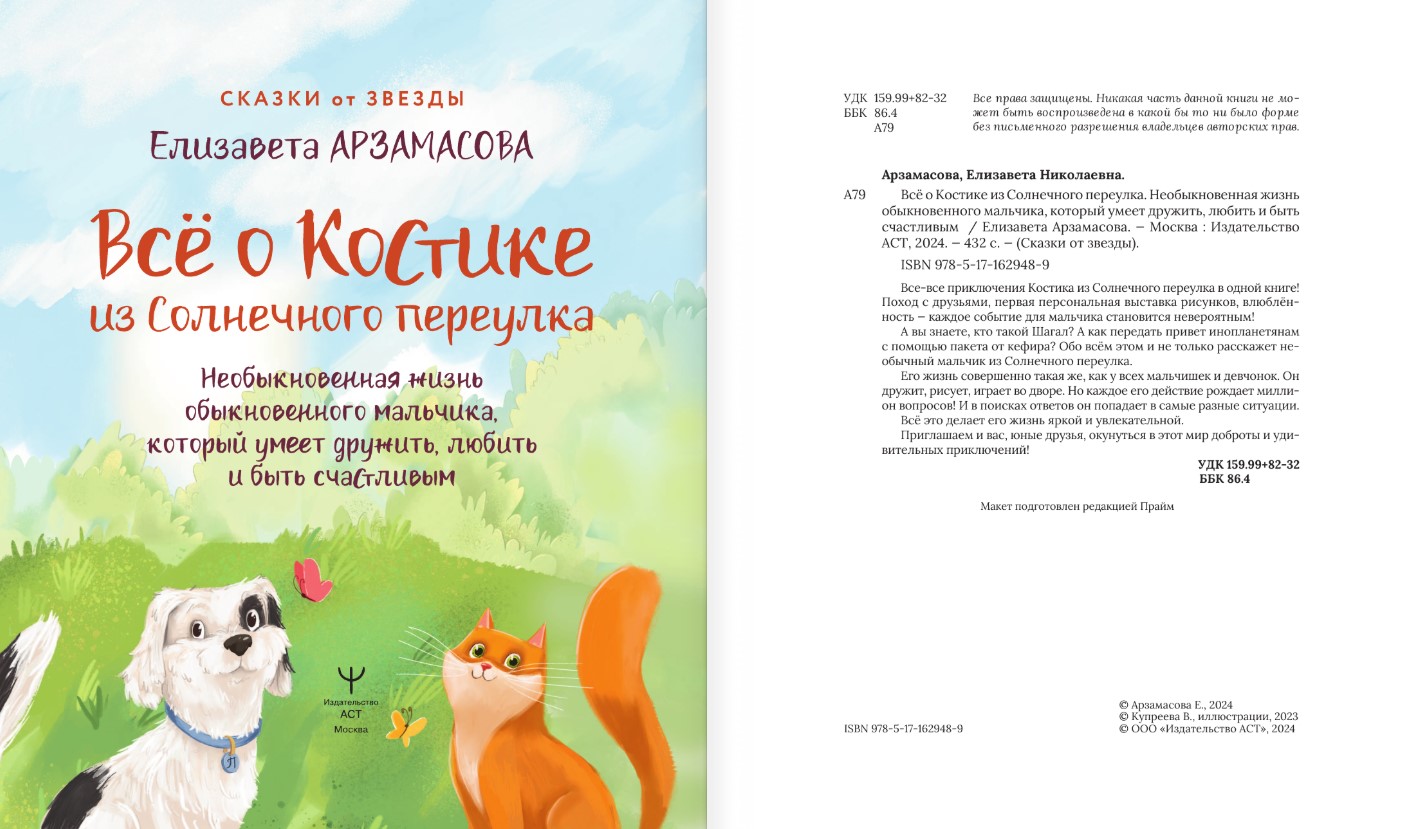 Художественная книга АСТ Все о Костике из Солнечного переулка, твердая обложка (Арзамасова Елизавета) — фото 3