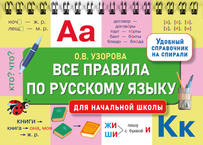 

Учебное пособие, Все правила по русскому языку для начальной школы