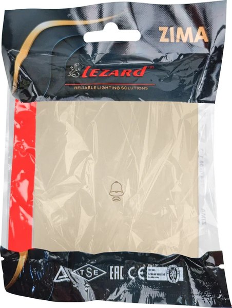 Кнопка звонка Lezard Zima 704-3688-103QC (золото)