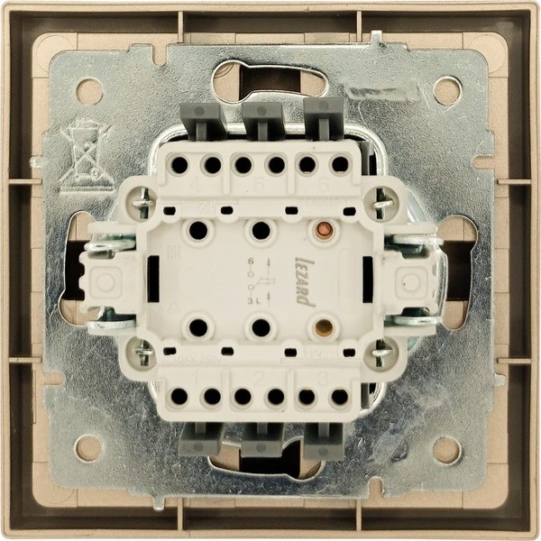 Кнопка звонка Lezard Zima 704-3688-103QC (золото)