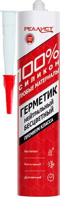 Герметик силиконовый Realist Pro Нейтральный (280мл, бесцветный) - 