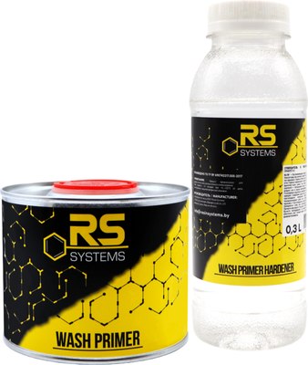 Грунтовка автомобильная RS 1+1 / 0202-317-RS-03+0502-817-R (600мл, бежевый) - 