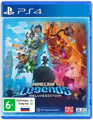 Игра для игровой консоли PlayStation 4 Minecraft Legends. Deluxe Edition (EU pack, RU version) - 