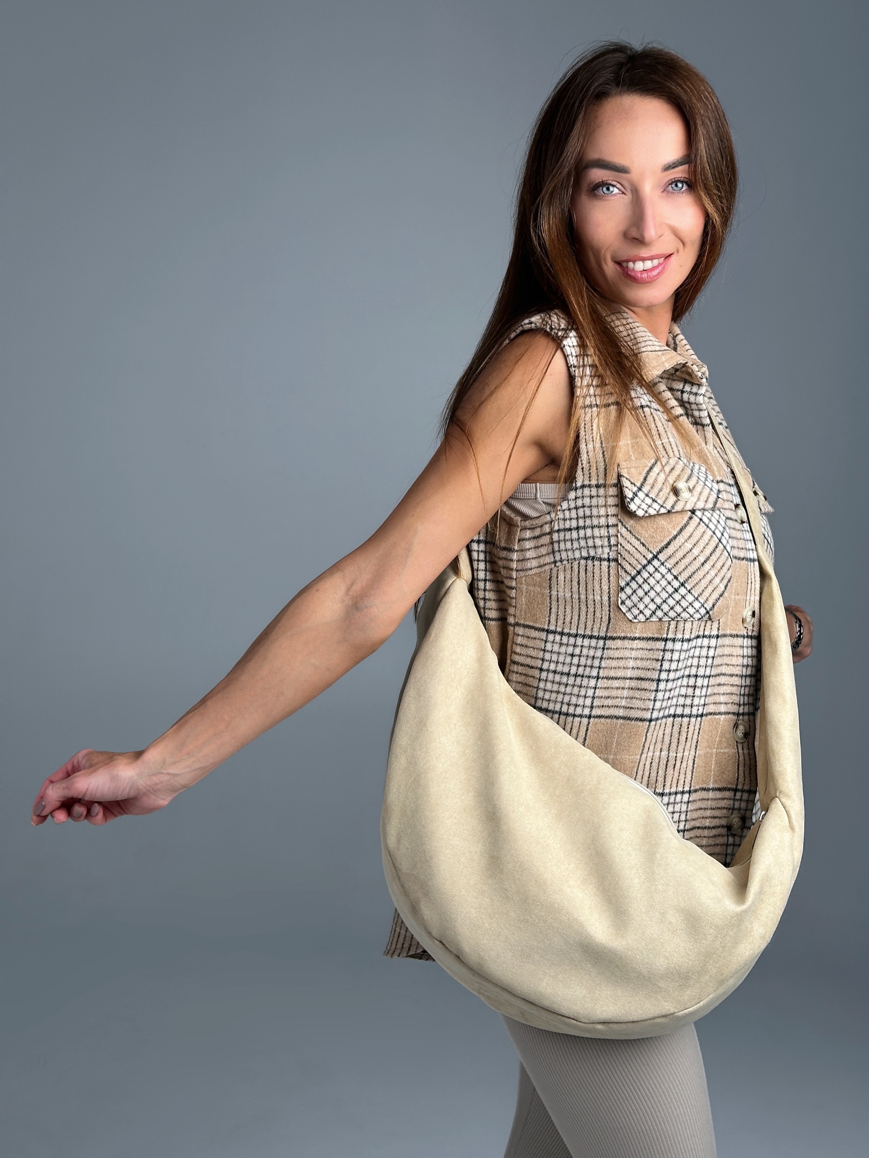 Сумка MT.Style Dolly Velour (бежевый) — фото 3