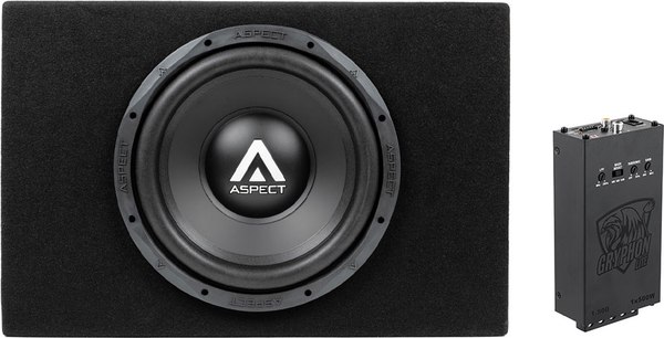 Корпусной пассивный сабвуфер ASPECT WLW-12s4VB + Автомобильный усилитель DL Audio Gryphon Lite 1.500