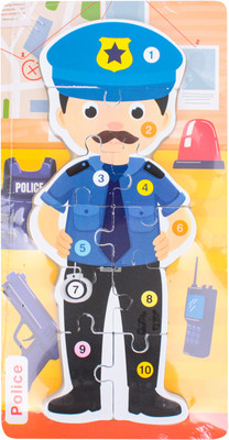 

Развивающая игра, Вкладыш-пазл. Police / SR-T-3707-4