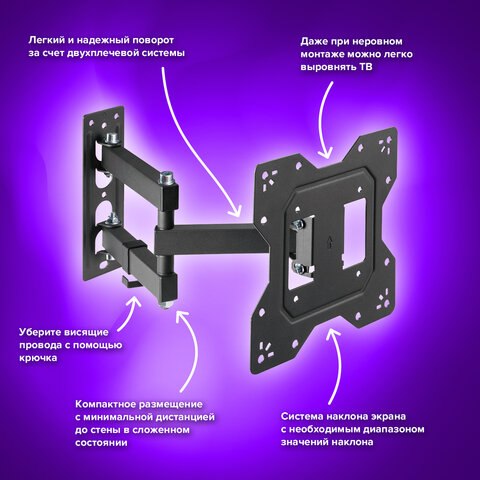 Кронштейн для телевизора Sonnen 455947 (100x100-200x200)