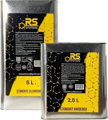 Лак автомобильный RS Стандарт HS 0101-225-RS-50+0501-825-R (7.5л, бесцветный) -