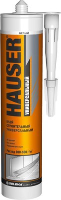 Клей Hauser Строительный универсальный 85139 (310г, белый) - 