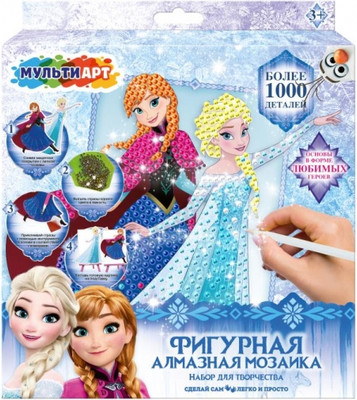 Набор алмазной вышивки MultiArt Снежная принцесса / AM-MAFR - 