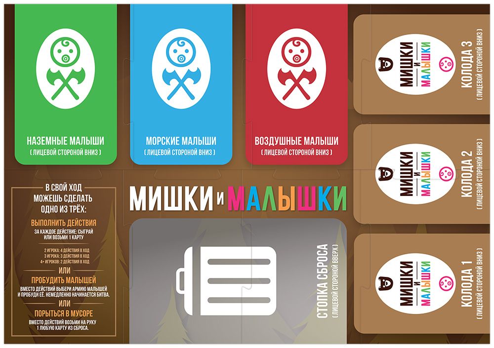 Настольная игра Мир Хобби Мишки и малышки / 915783 — фото 4