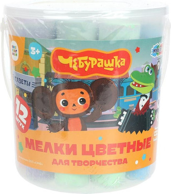 

Набор мела канцелярского, Чебурашка / MEL12-113545-WOT