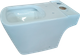 Чаша унитаза напольного Lauter W09 P-TRAP с жестким сиденьем и микролифтом / 21900002 (горизонтальный выпуск, чаша) - 