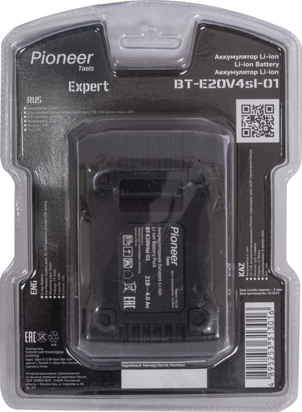 Аккумулятор для электроинструмента Pioneer BT-E20V4sl-01