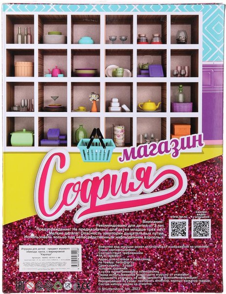Кукла с аксессуарами Карапуз София / 66001-SET43-S-BB