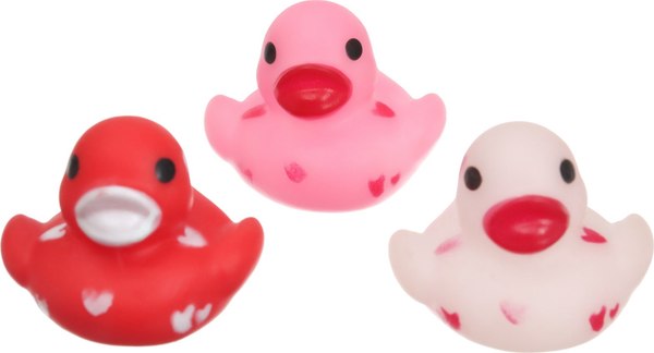 Набор игрушек для ванной Крошка Я Уточки сердечки / 10095842 (3шт)