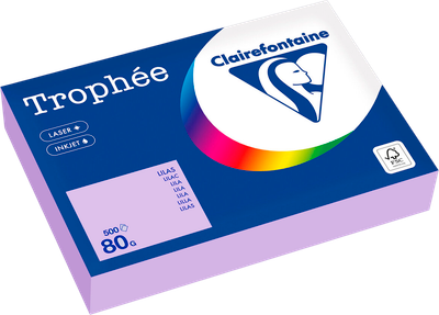 Бумага Clairefontaine А4 80г/м2 / 1872PC (500л, пастельный бледно-лиловый) - 