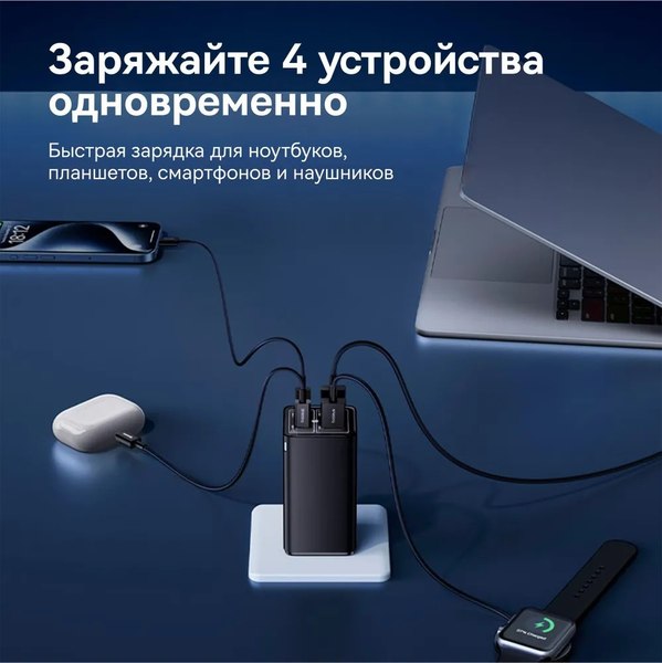 Зарядное устройство сетевое Baseus GaN6 Pro 100W EU / P10162705112-00 (черный)