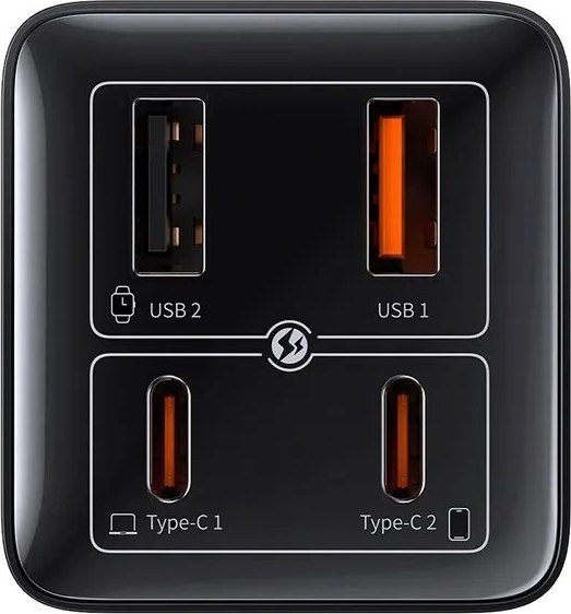 Зарядное устройство сетевое Baseus GaN6 Pro 100W EU / P10162705112-00 (черный)