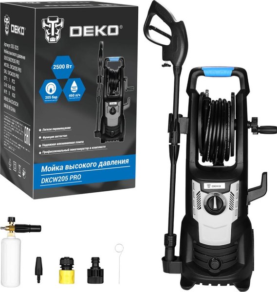 Мойка высокого давления Deko DKCW205 PRO / 083-2025