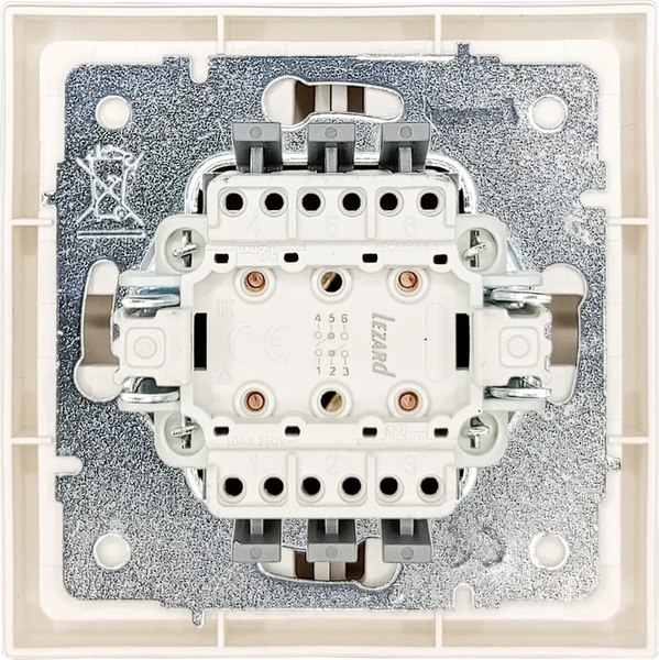 Выключатель Lezard Zima 704-9088-106QC (слоновая кость)
