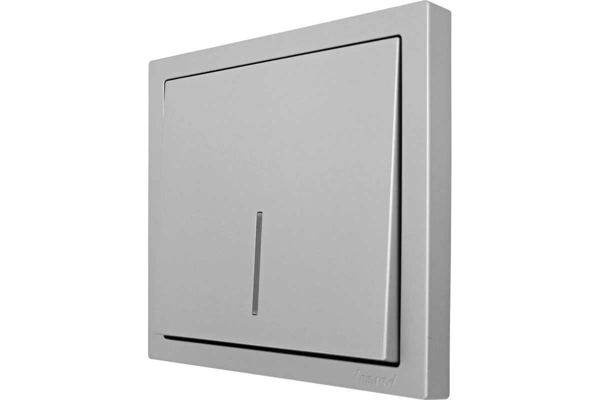 Выключатель Lezard Zima 704-7488-111QC (серый матовый) — фото 4