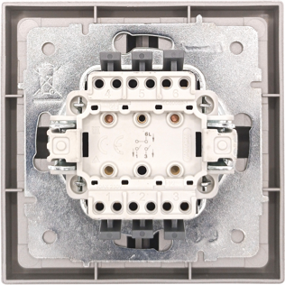 Выключатель Lezard Zima 704-7488-101QC (серый матовый)