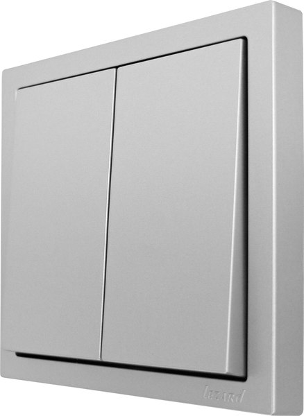 Выключатель Lezard Zima 704-7488-101QC (серый матовый)