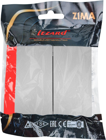Выключатель Lezard Zima 704-7488-101QC (серый матовый)