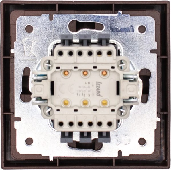 Выключатель Lezard Zima 704-7388-109QC (шоколад)