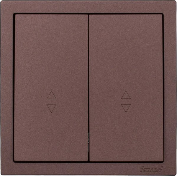 Выключатель Lezard Zima 704-7388-106QC (шоколад)