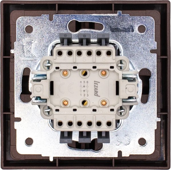 Выключатель Lezard Zima 704-7388-106QC (шоколад)