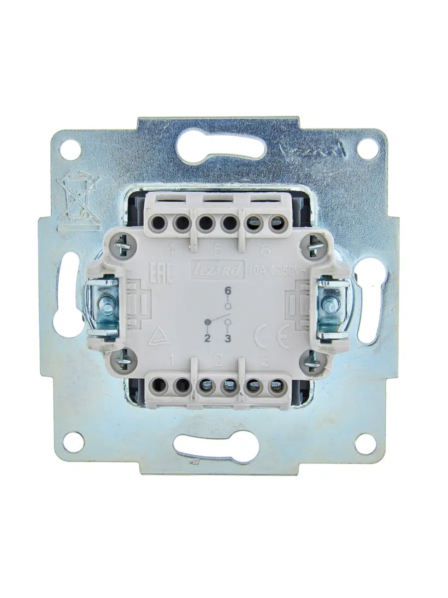 Выключатель Lezard Asti 7081-4242-114 (черный бархат) — фото 3