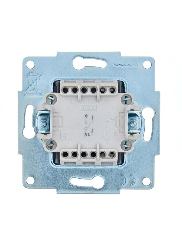 Выключатель Lezard Asti 7081-4288-100 (черный бархат) — фото 3