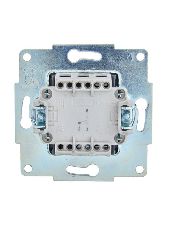 Выключатель Lezard Asti 7081-4288-105 (черный бархат) — фото 3