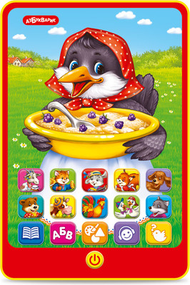 Развивающая игрушка Азбукварик Говорящий планшетик Сорока-ворона / 3375 -