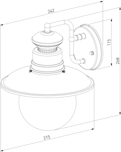 Бра уличное Elektrostandard Talli GL 3002D (черный)