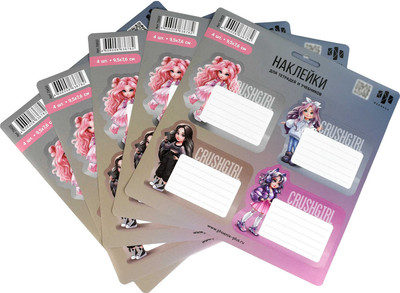 Набор наклеек Феникс+ Фешн девочки / 70433 -