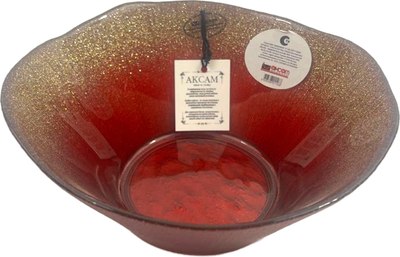 Фруктовница Akcam Фейрверк / 14447/R (21см, красный) - 