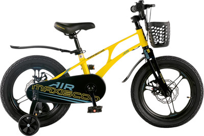Детский велосипед Maxiscoo Air Pro16 2025 / MSC-A1641P (желтый матовый, разобранный, в коробке) -