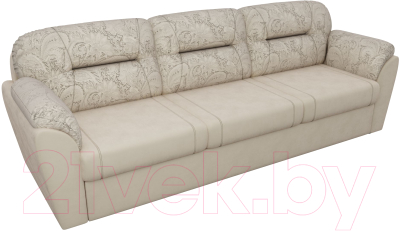Изображение товара Диван Лига Диванов Бостон / 100506 (флок бежевый с цветами)
