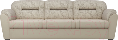 Изображение товара Диван Лига Диванов Бостон / 100506 (флок бежевый с цветами)