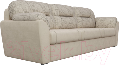 Изображение товара Диван Лига Диванов Бостон / 100506 (флок бежевый с цветами)