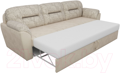 Изображение товара Диван Лига Диванов Бостон / 100506 (флок бежевый с цветами)